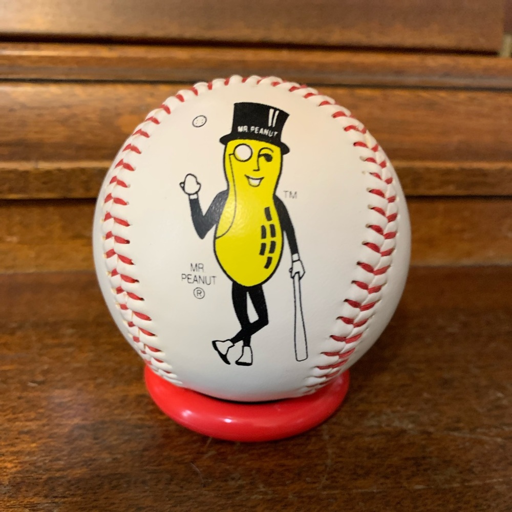 Vintage Mr. Peanut hardball